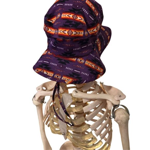 Guatamalea Boho Print Drawstring Sun Fishing Bucket Hat - Picture 9 of 13